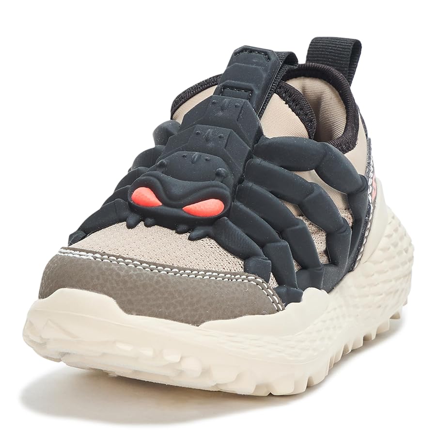 Amazon.com | SKECHERS Boy's Monster Sneaker, Brown/Black