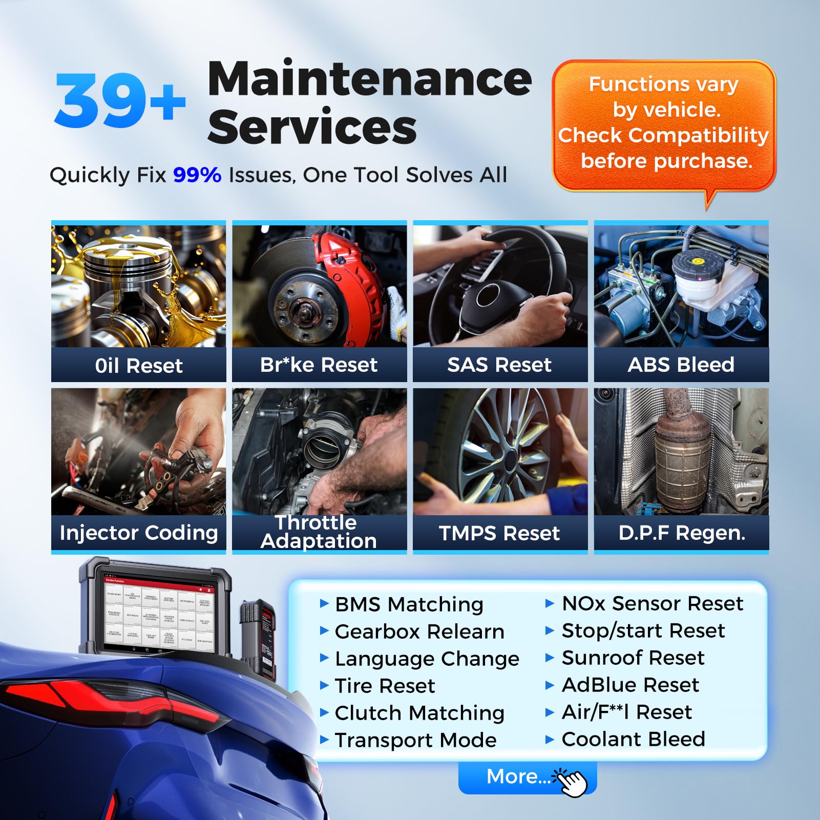 Launch X431 IMM0 Plus con Herramienta PROG3, Diagnóstico de Todos los Sistemas, Herramienta de Escaneo para Codificación de ECU, 39 Servicios, Control Bidireccional, Actualizaciones Cada 2 Años
