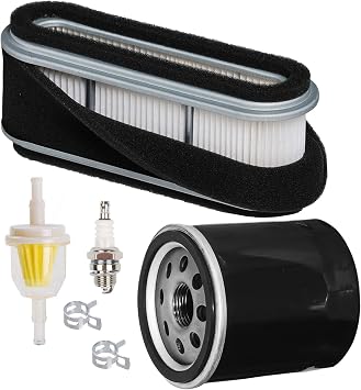 HIFROM Lawn Mower Tune-Up Kit – Air Filter, Oil Filter, Fuel Filter & Spark Plugs For Cub Cadet LTX1050, RZT50, RZT54 & Kawasaki Engines