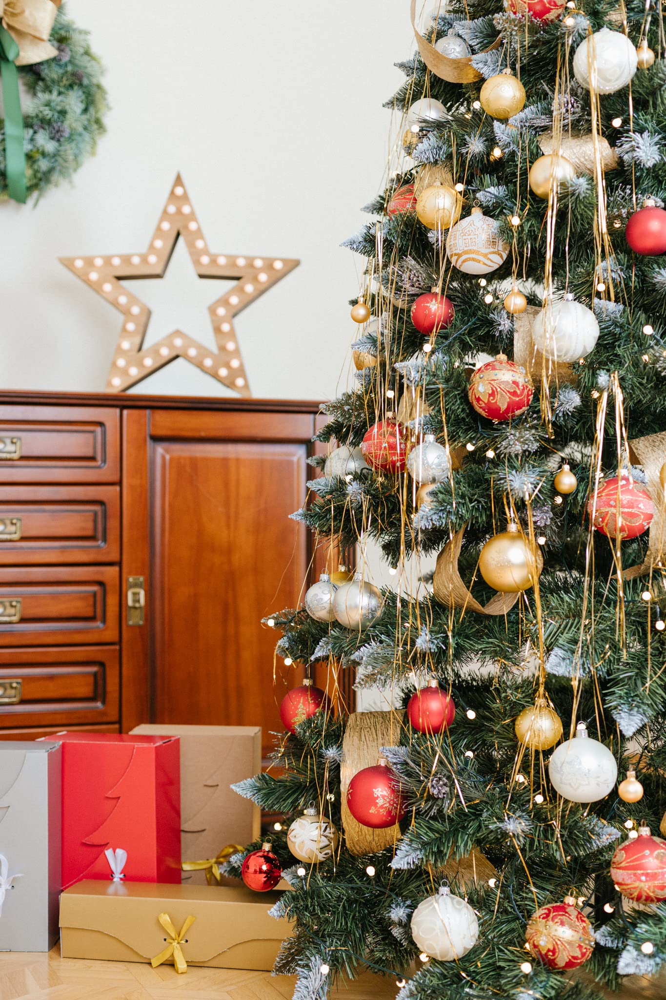 DWA Albero di Natale Tradizionale con Albero Verde Foresta (Snow Covered, 250 cm) - Vista 8