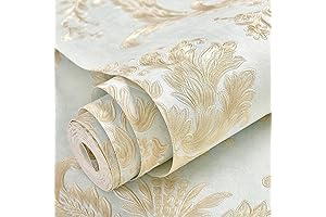 Vintage Floral 3D Embossed Removable Peel and Stick Damask Wallpaper