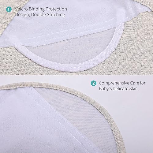 Miniatura 4 de Hakochia Baby Swaddle Sleep Sacks with Zipper for Newborns 0-3 Months | Easy Diaper Change Swaddling Blanket for Infant Boys & Girls | 3-Pack
