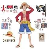 RoomMates RMK5439GM One Piece Luffy Wall Decal&comma; Red