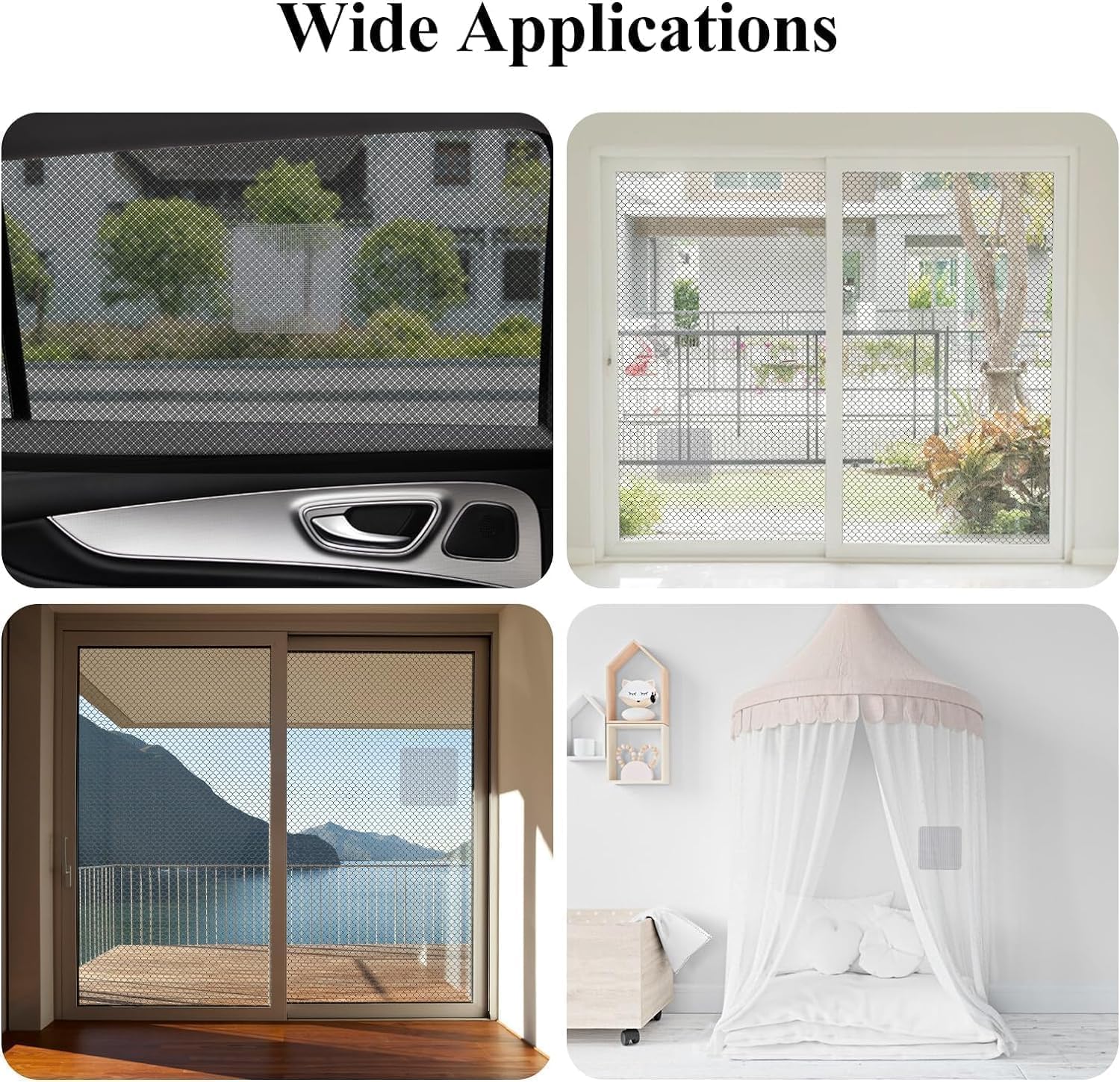 Heavy-Duty Mosquito Net Repair Tape – Waterproof Fiberglass Mesh Patch Roll for Window & Door Screen Holes & Tears (Grey) — Amazon image 2