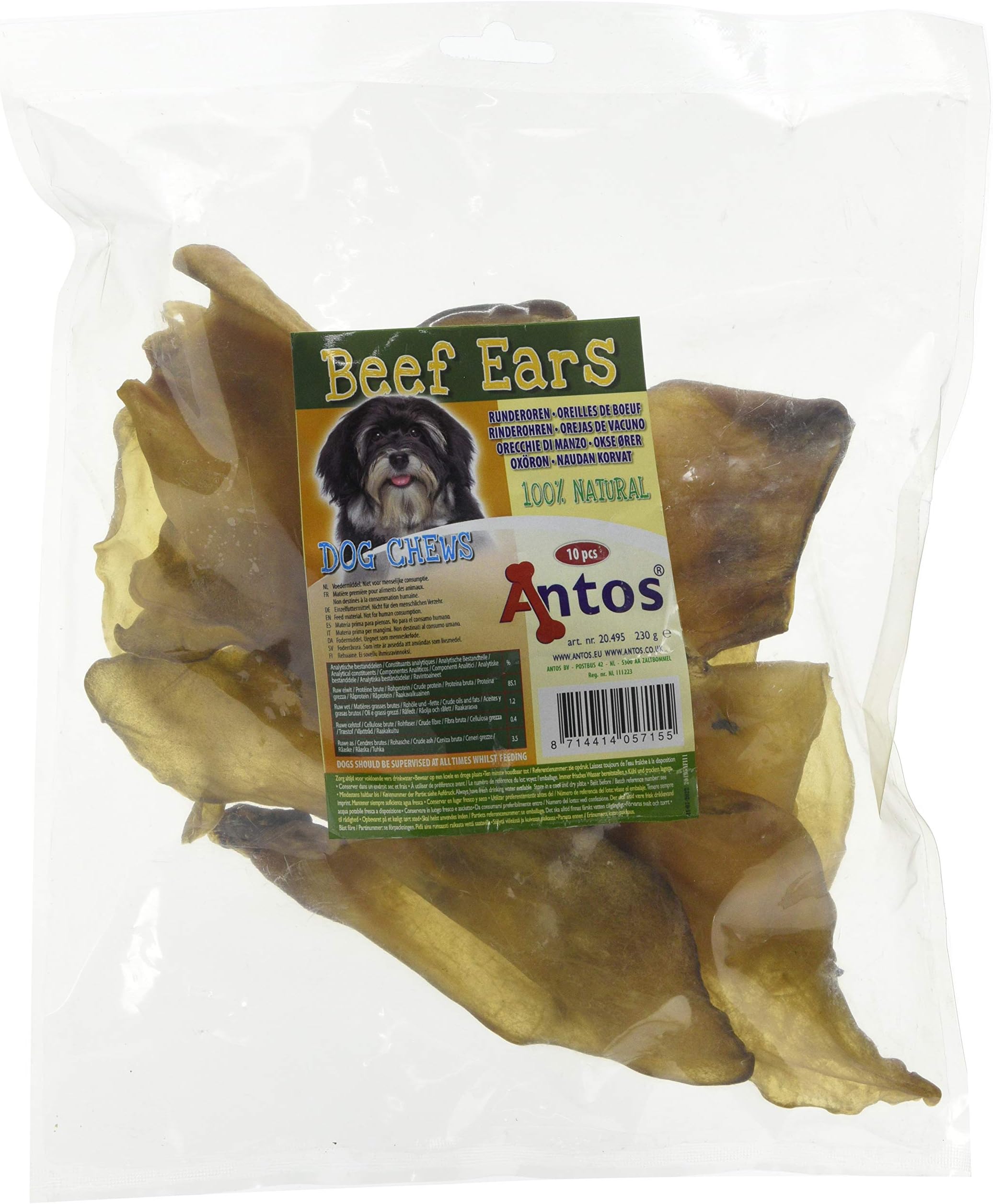 Antos Limited Beef Ears (Pack of 10)