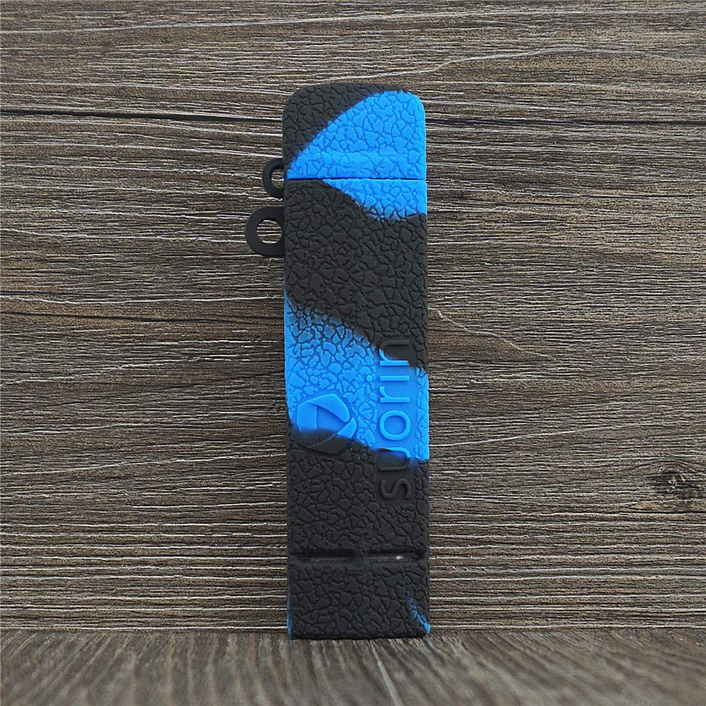 ORINTexture Silicone Case for Suorin Edge Pod System Protective Antislip Duarble Sleeve Cover Wrap Skin Decal（Black Blue）