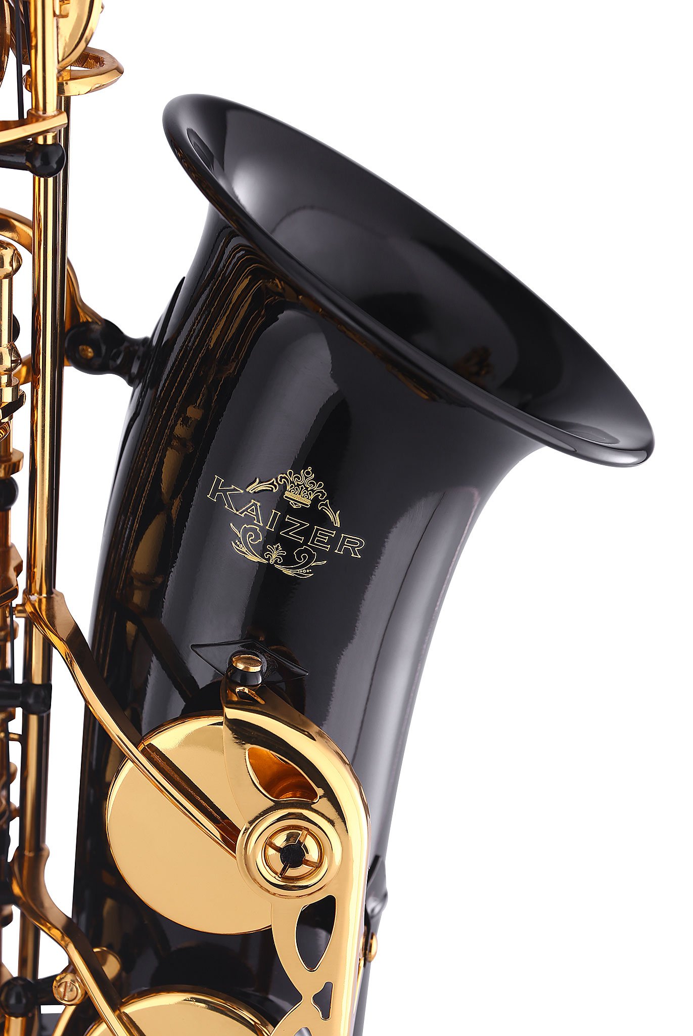 Amazon.com: Kaizer Alto Saxophone E Flat Eb Black Lacquer Body