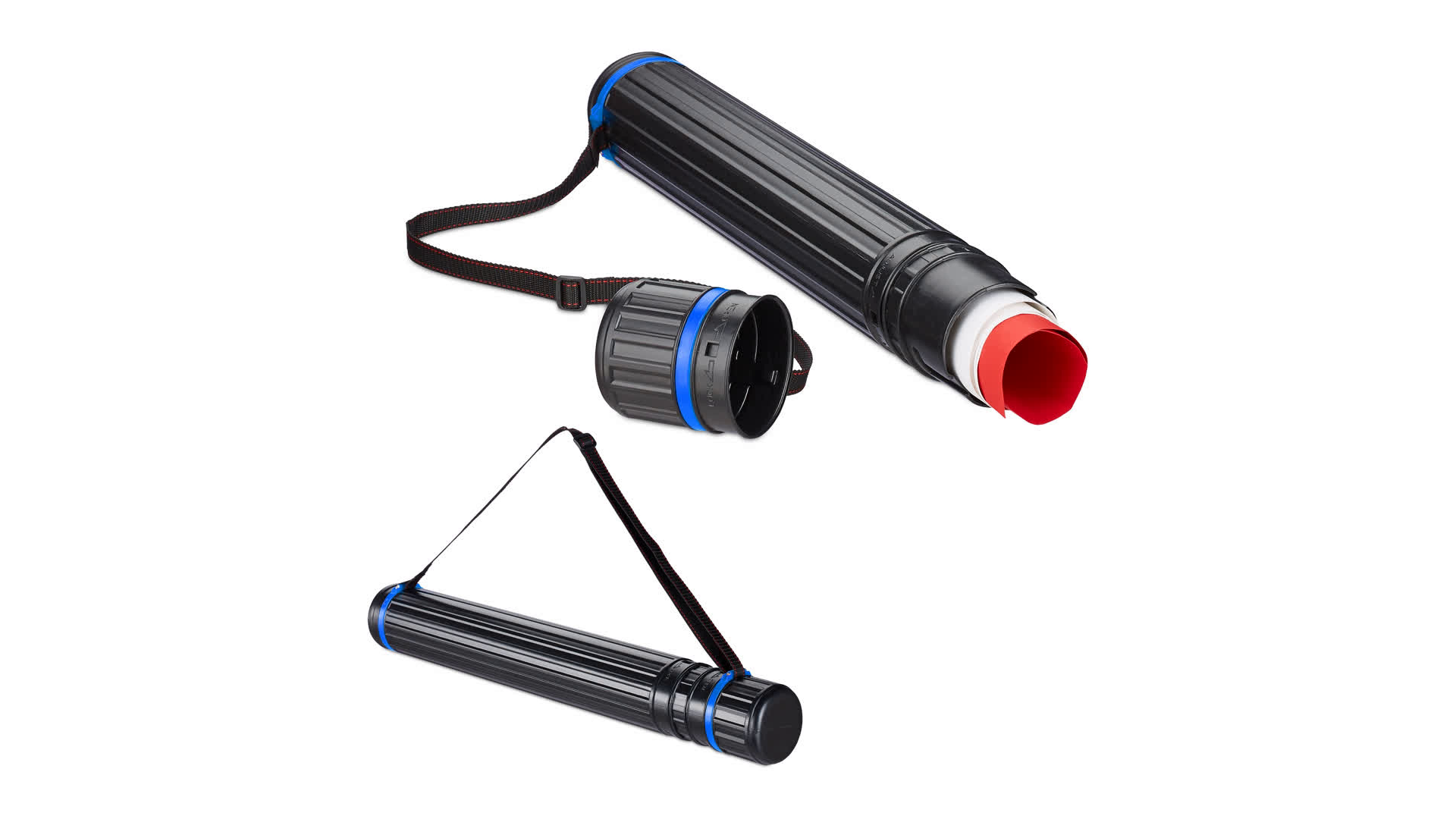 Lot De 2 Tubes De Transport Extensibles Relaxdays - Pour Posters, Dessins, Affiches Jusqu'au Format A0