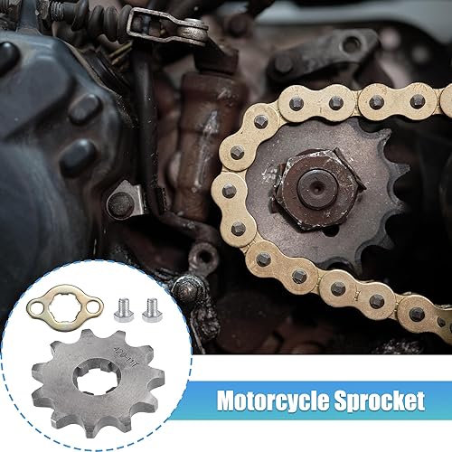 Miniatura 2 de X AUTOHAUX 1 juego de 420 estilos 11 dientes 0.669 in ID motocicleta piñón delantero motor apto para motocicleta 50cc 70cc 110cc 125cc motocicleta