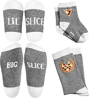 Jiuguva 4 Pairs Dad Baby Matching Socks Set Dad and Son Matching Outfits father's day First Time Father Gifts