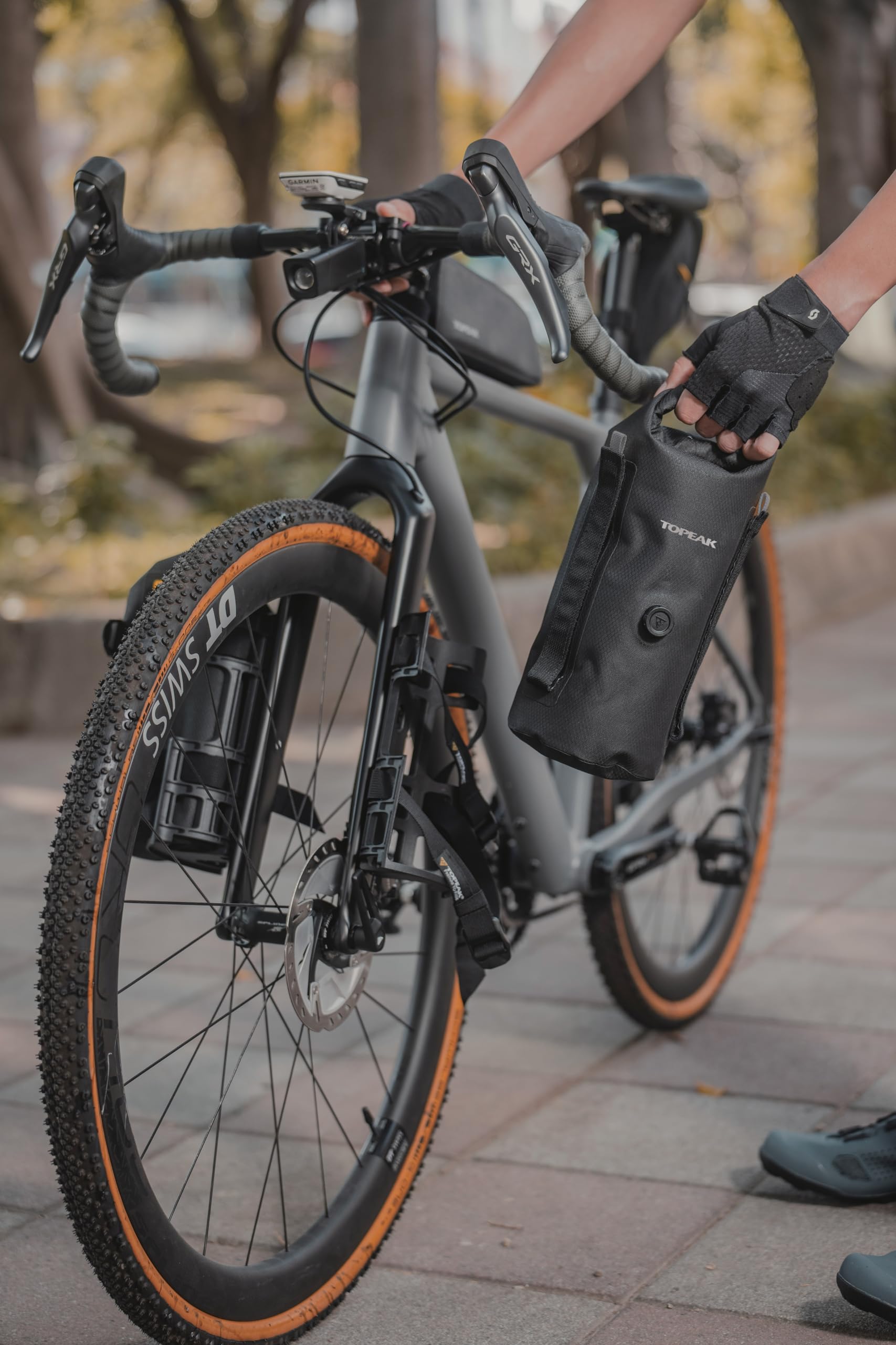 Topeak, custodia impermeabile per forcella da 4 litri, colore nero