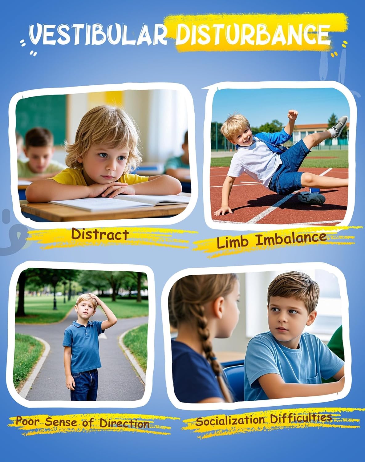 Close-up of the non-slip pads on the base of the FERUERW Sensory Swivel Chair.