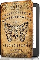 Vista 74 de Funda para Kindle básico de 6 pulgadas (11.ª generación), múltiples ángulos, piel sintética, delgada, con función de encendido y apagado automático