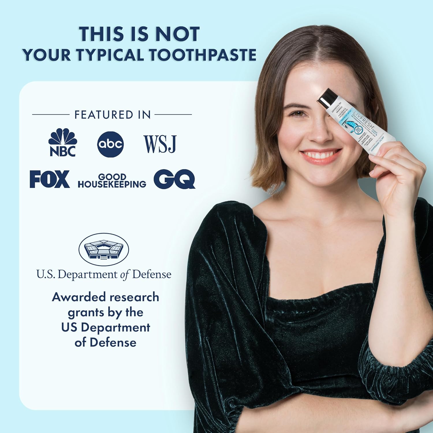 LIVFRESH Toothpaste Gel, Clinically Proven to Remove Plaque 250% Better, Improves Gum Health 190% Better, Reduces Tartar Buildup, Fights Bad Breath, Lasting Cooling Effect, SLS Free, Arctic Peppermint