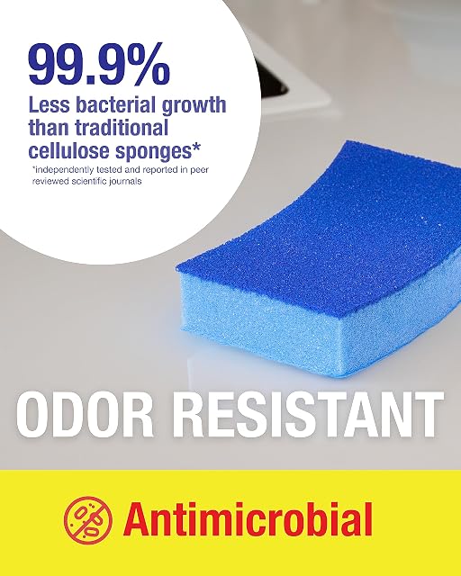 Foto 4 de 8 de Scrubex Esponja Exfoliante antiarañazos Resistente al Olor, Esponja Multiusos para Cocina y hogar
