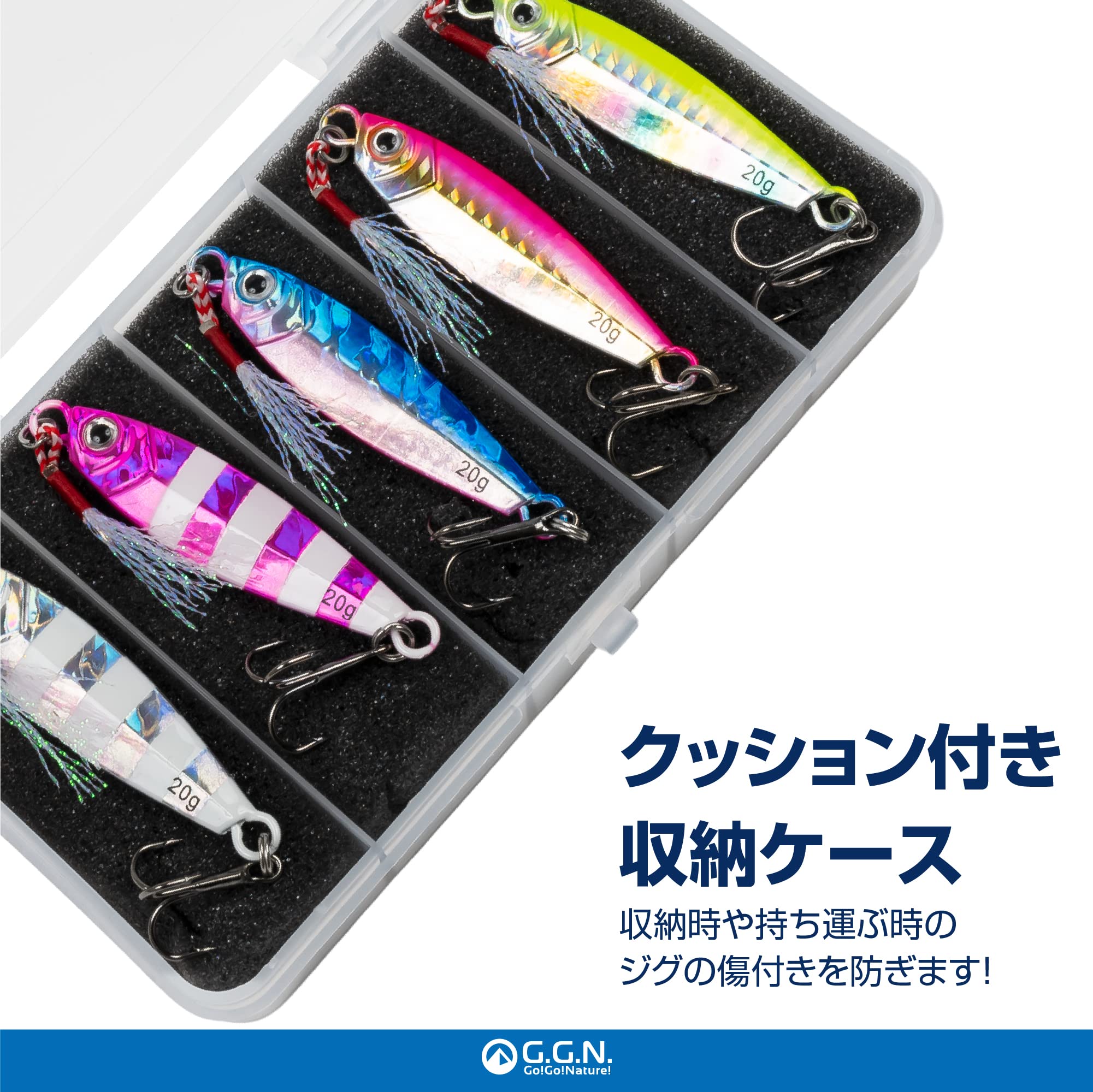 Amazon.co.jp: 【Amazon.co.jp限定】ジージーエヌ ジグ ルアーセット