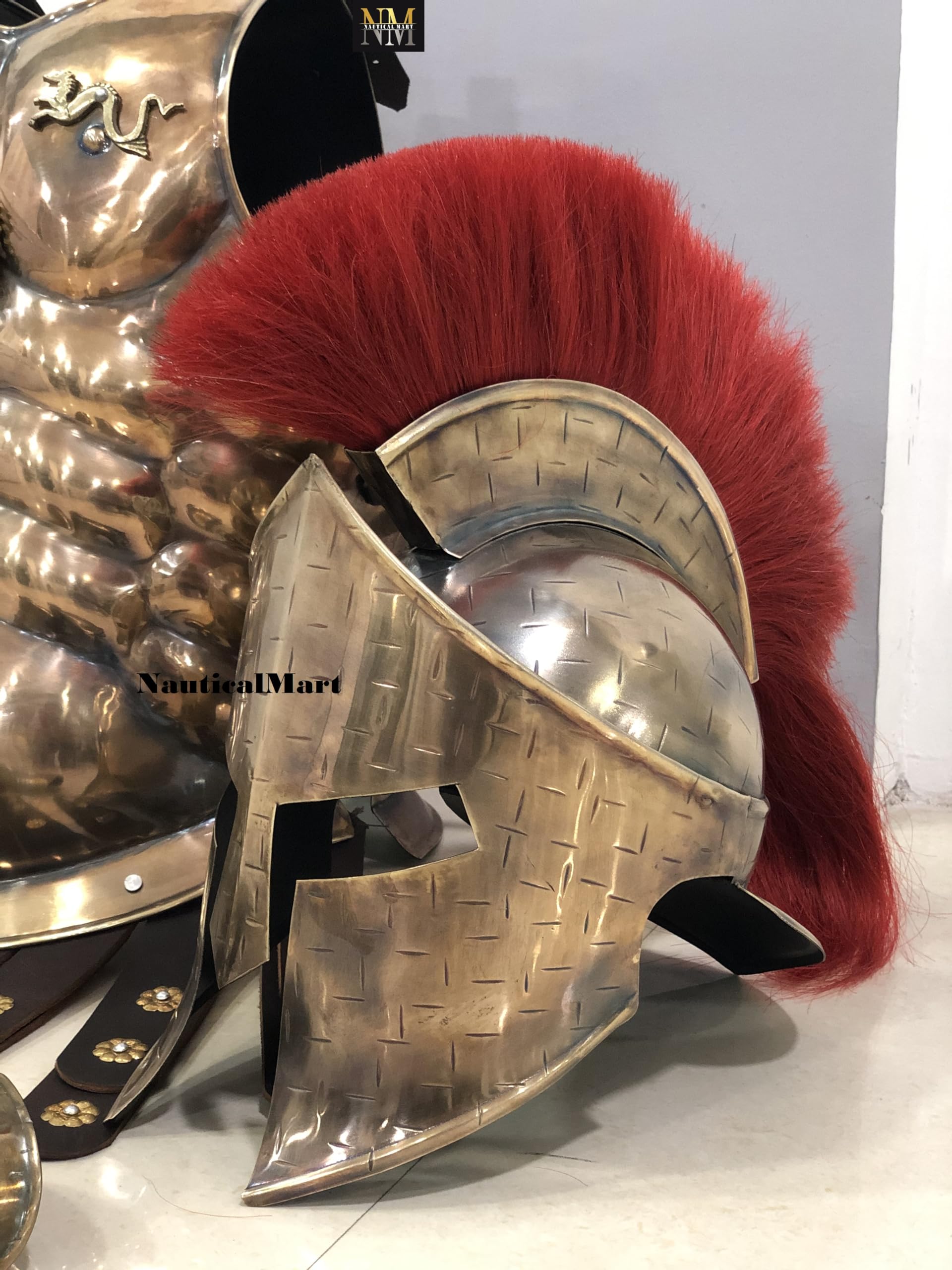 Casque Spartan 300 King Leonidas - Réplica Film + Support Offert