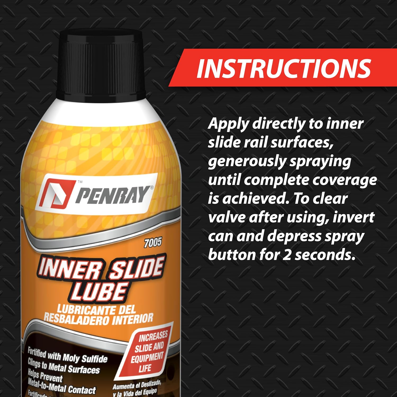 Penray 7005-12PK Inner Slide Lube - 10.5-Ounce Aerosol Can, Case of 12