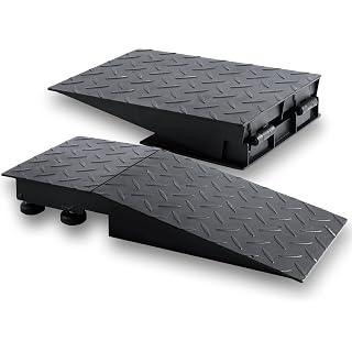 Wheelchair Ramp-2000LB, Non-Slip Steel Folding Ramp, Door Threshold Wheelchair Ramps for Home, Wheel Chair Ramp for Home Steps, Scooter Ramp, Doorways, Curbs, Stairs(2 Pack)