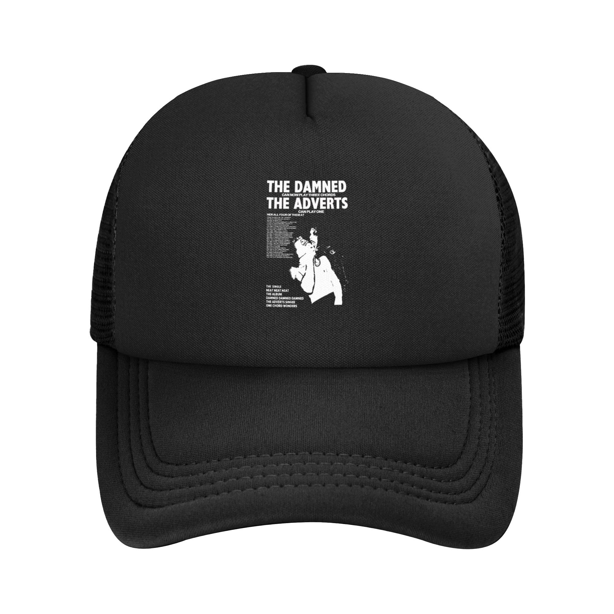 The English Punk Đam*ned Rock Band Baseball Cap Mesh Hats for Men Women Unisex Novelty 3D Print graphinc Casual Hats Adjustable Hip Hop Sun Hats