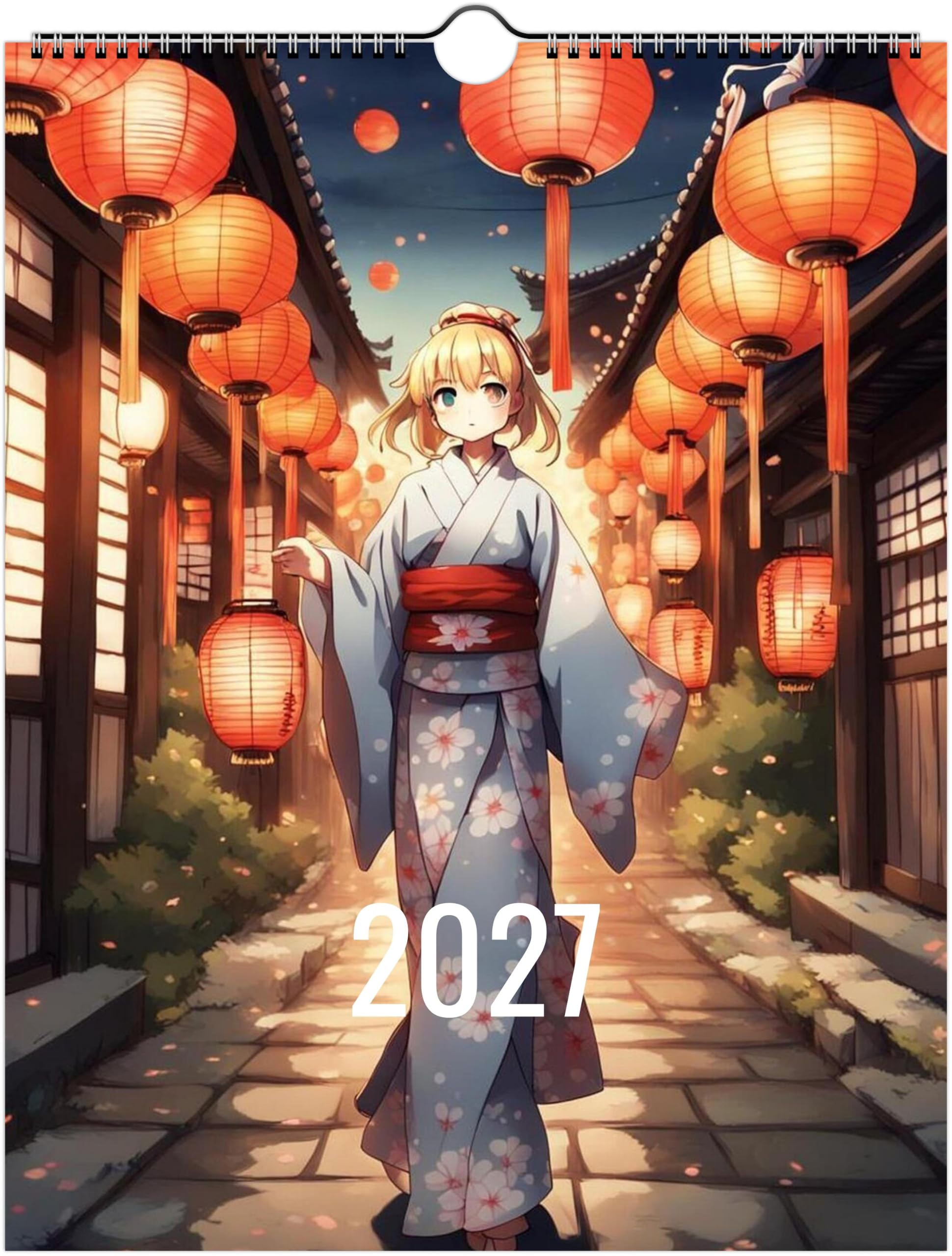 2027 Japanese Anime Wall Calendar