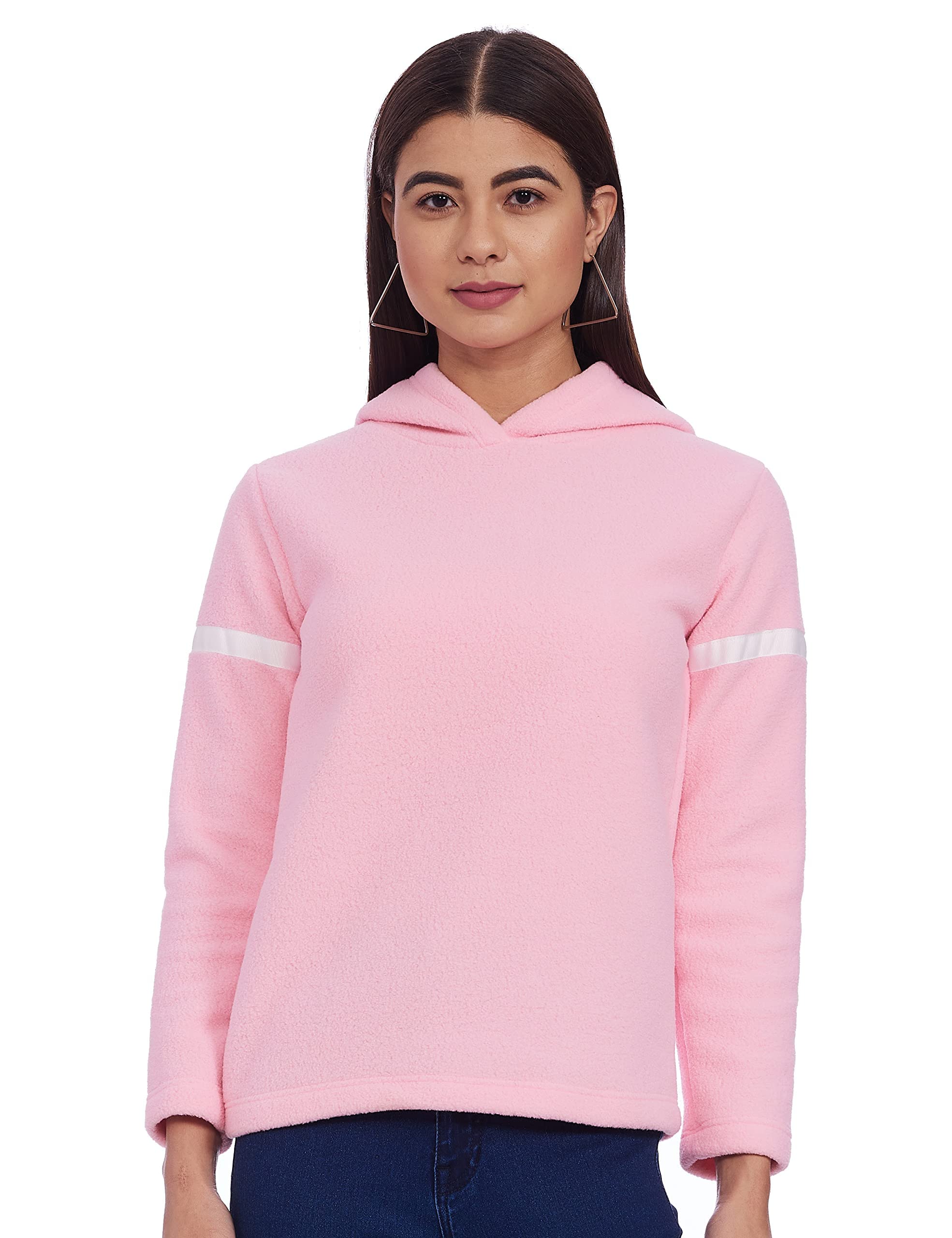 A.T.U.N. (ALL THINGS UBER NICE) Women Cotton Hooded Sweatshirt
