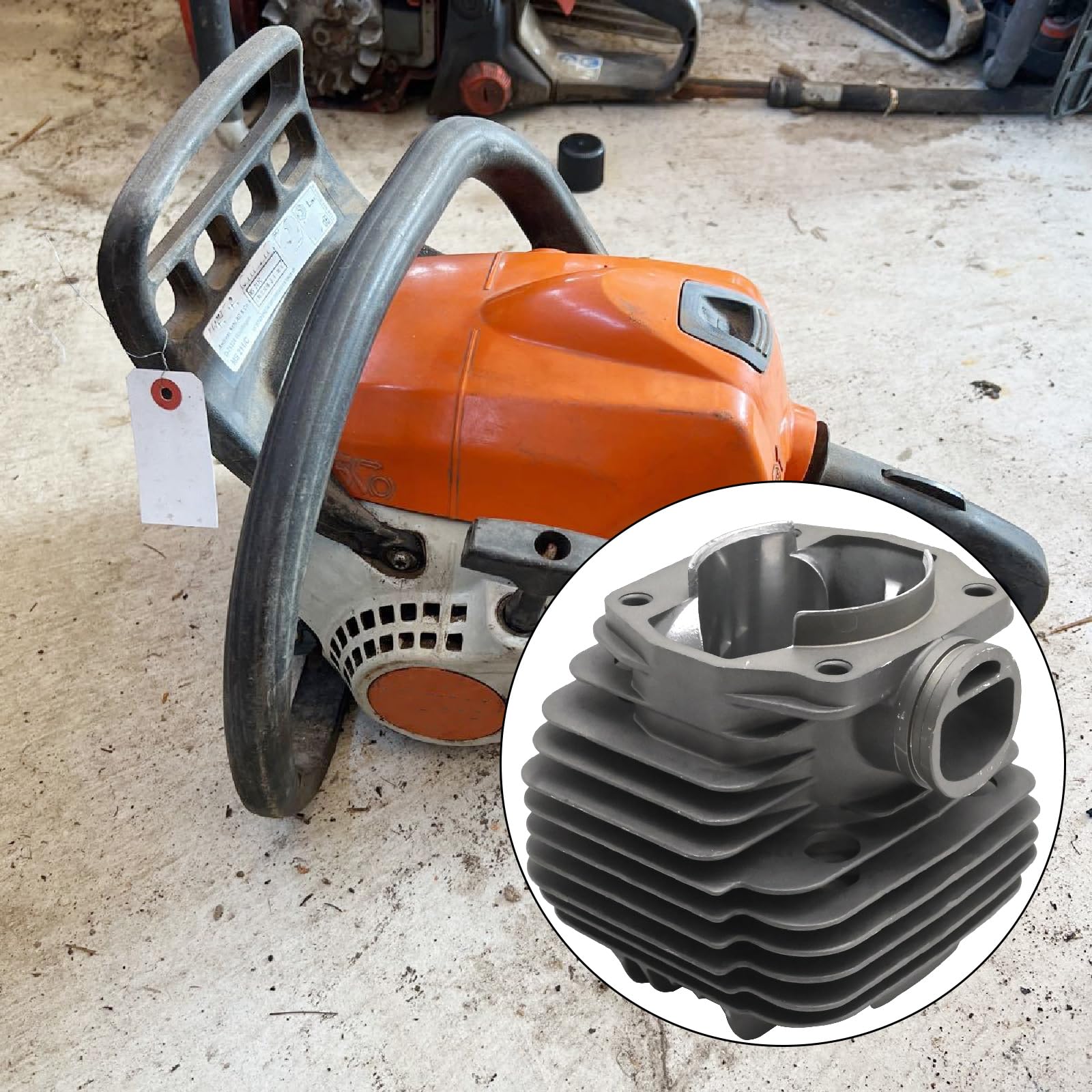 Hoypeyfiy 4223 020 1200 Zylinderkolben Dichtungssatz Kleines Endlager, Ersatz für STIHL TS400, ersetzt 4223 007 1050 9512 003 2340