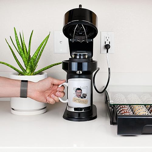 Miniatura 2 de Taza de café de cerámica con texto en inglés "The Original Geeks" de Mr. Bean and Teddy | Divertida taza novedosa para el hogar de bar, artículos