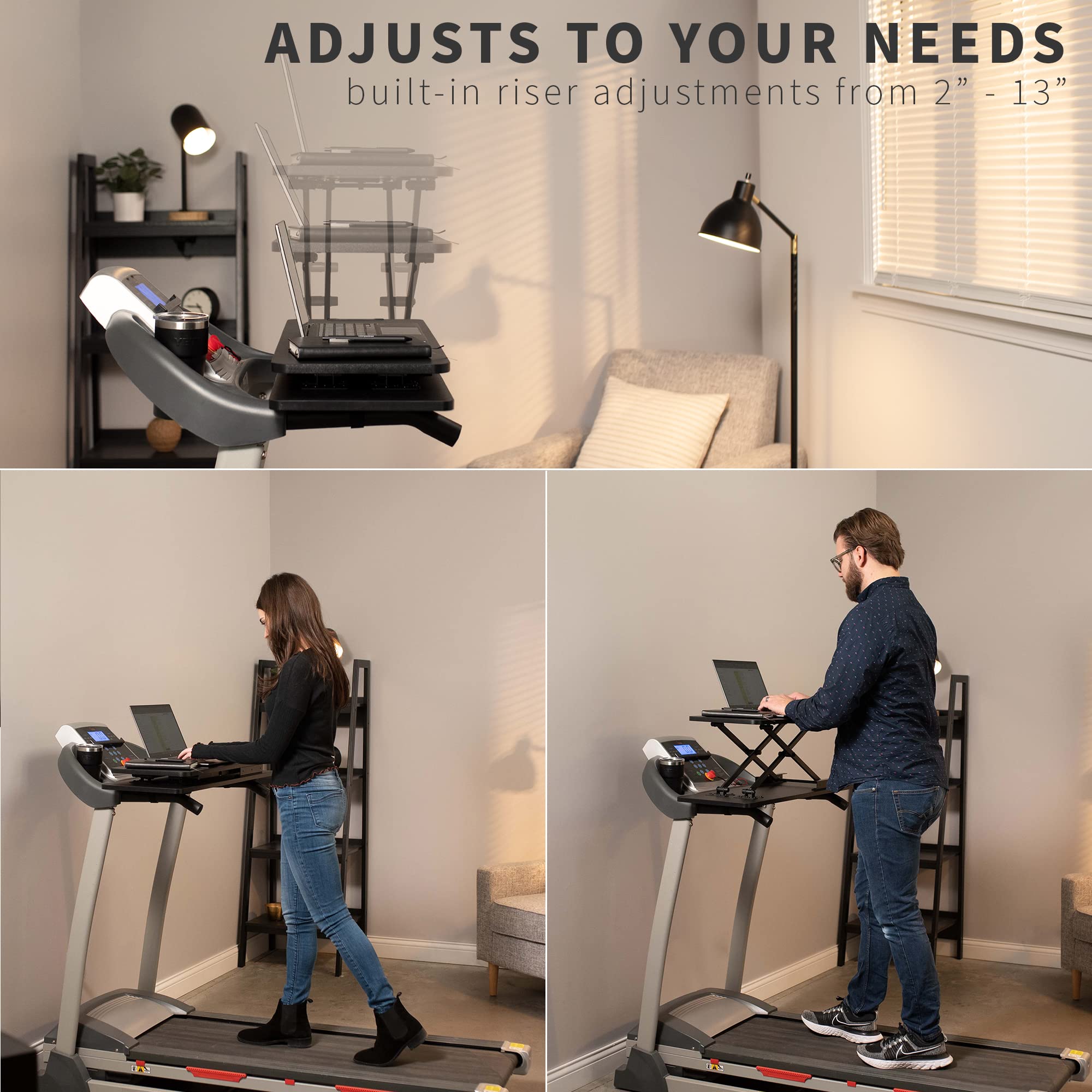 VIVO Universal Treadmill Desk Riser - Height Adjustable Stand for Notebooks - Dettaglio
