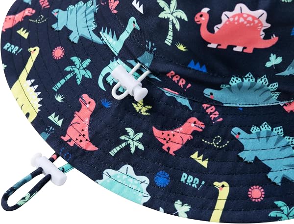 Sombrero de sol para bebé, sombrero de ala ancha, sombreros de playa para niños, protección solar UPF 50+ para niños y niñas - 2
