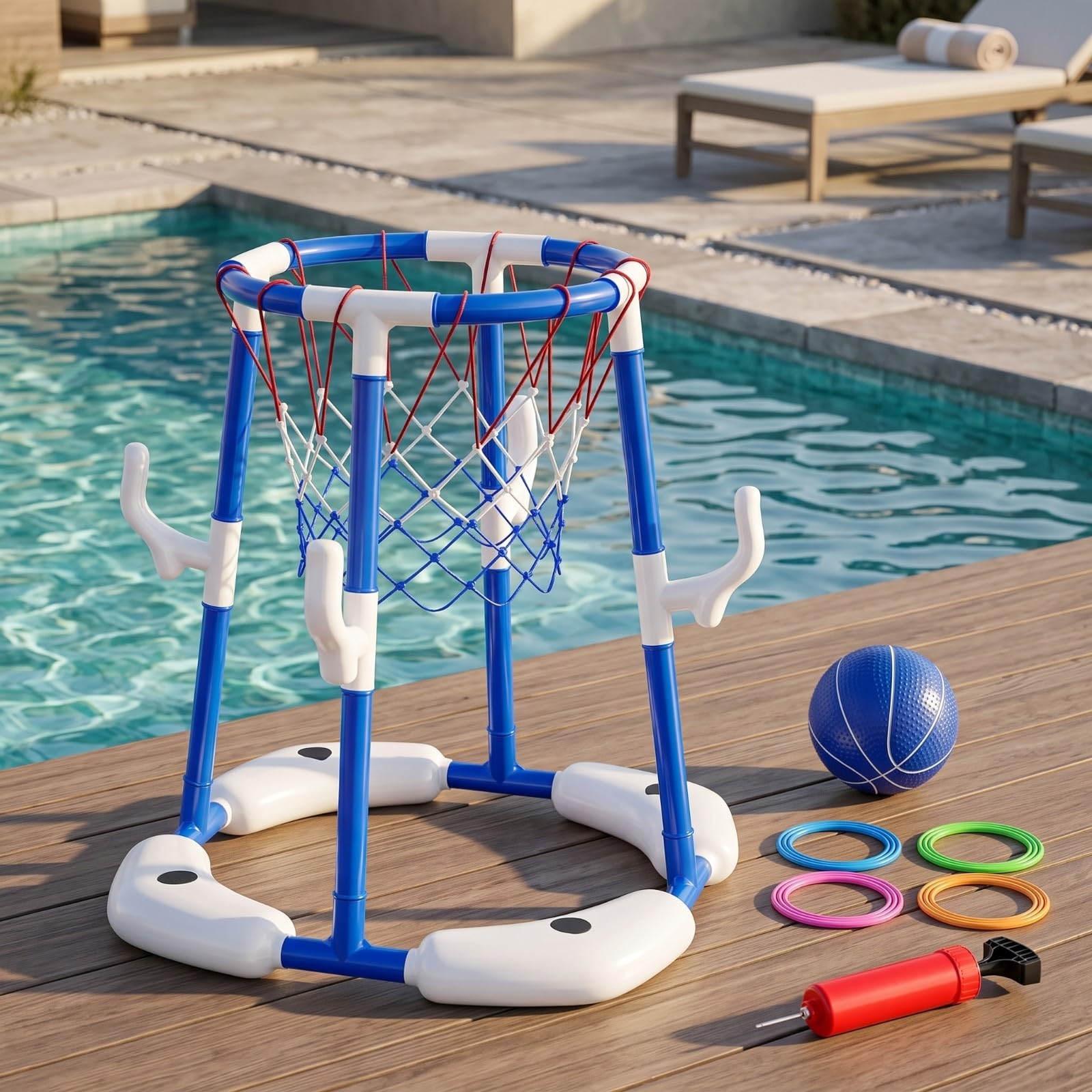 Qianly Balón Baloncesto | Resisn, Baloncesto Piscina, para Fiestas Acuáticas, Familias,