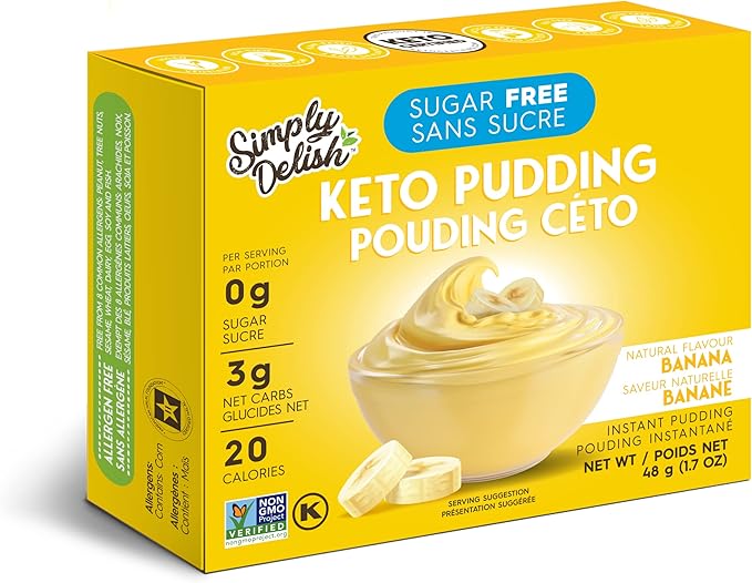 Simply Delish SugarFree Pudding Mix and Pie Filling Banana Flavor