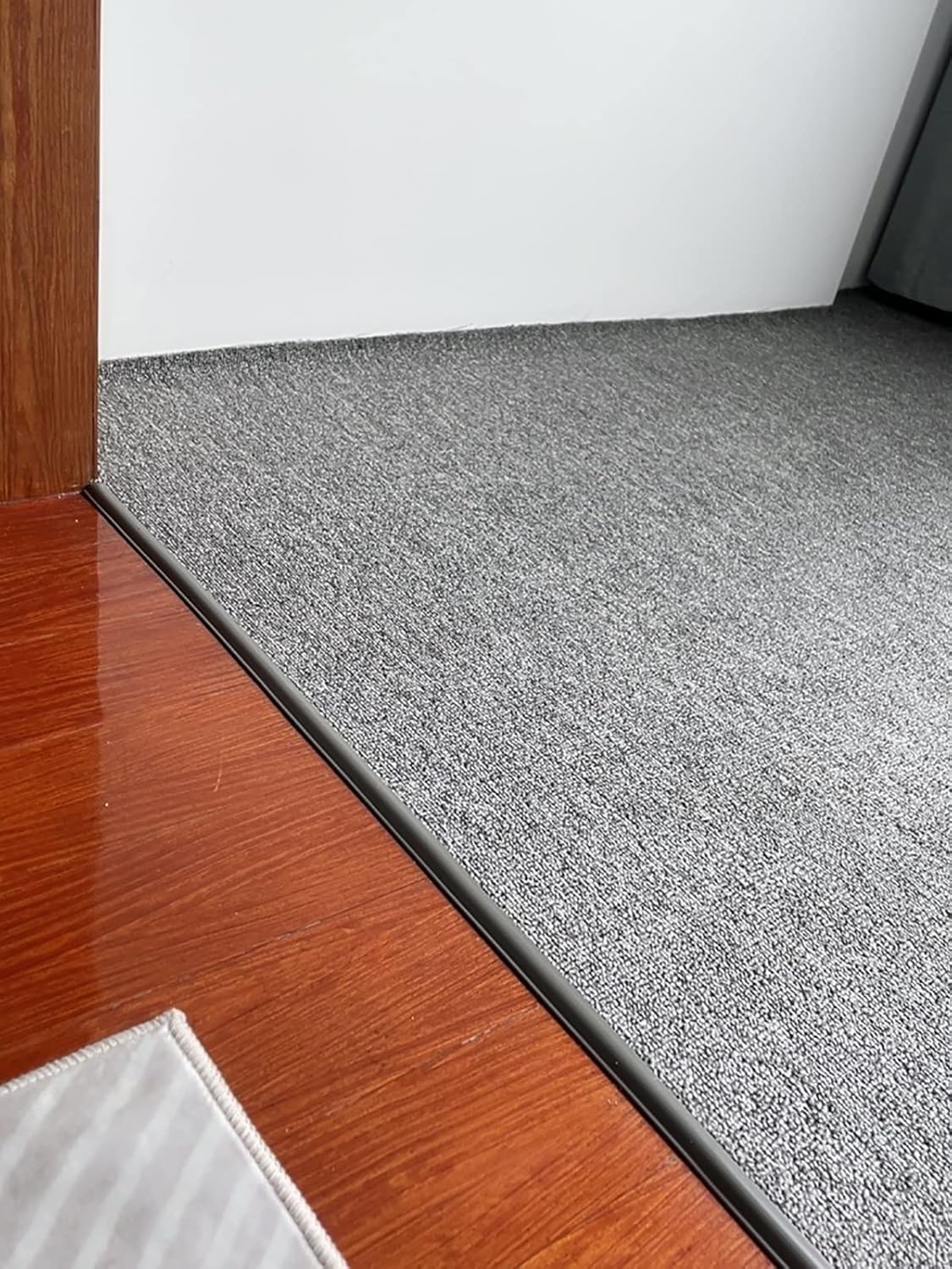Self Adhesive PVC Carpet & Floor Edge Trim Strip, 10/13/16/19/23/26/29/33ft Long for Edging Floors and Carpets with a Height Less Than 7mm