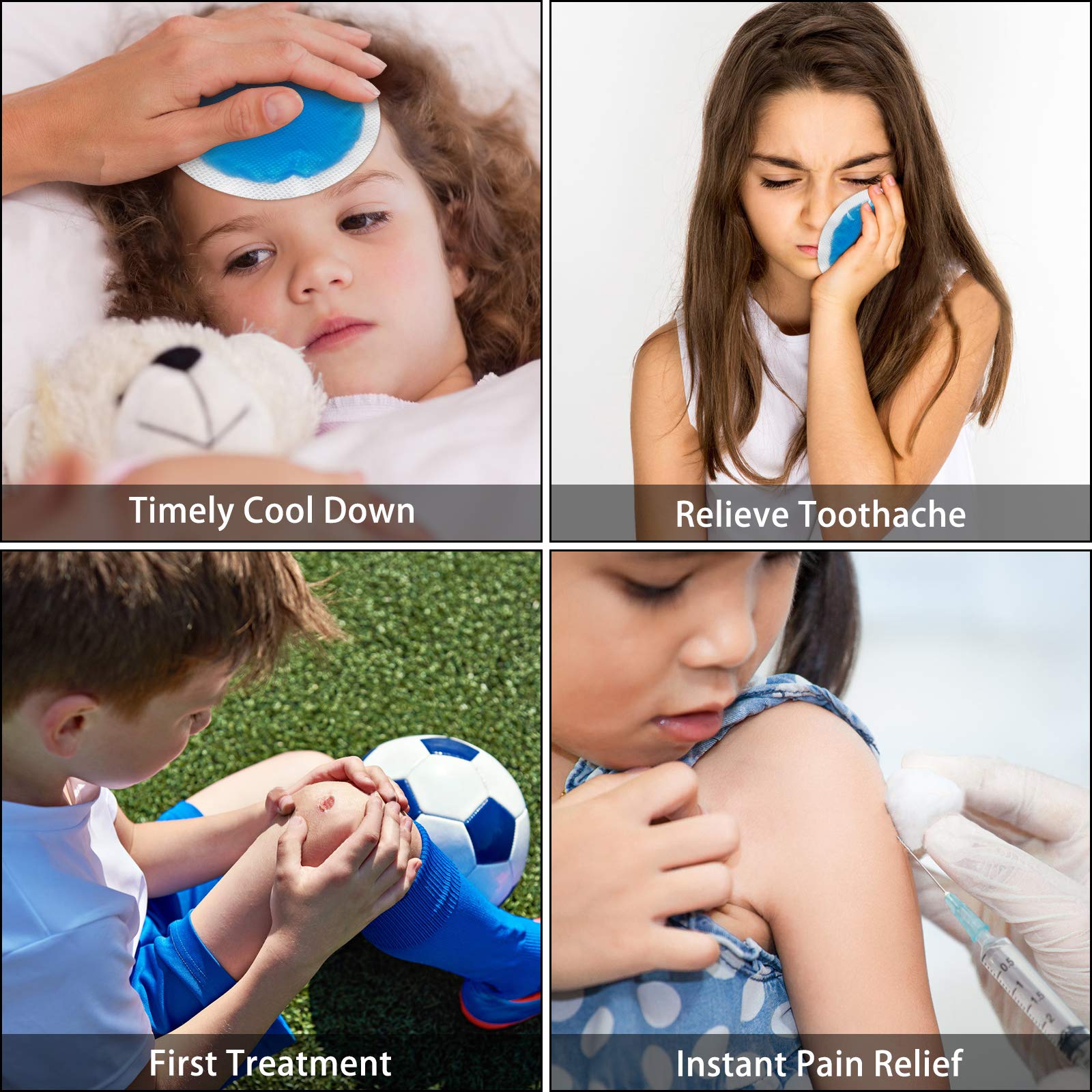 Tutmyrea Ice Packs for Injuries Reusable, 12 Pack Soft Small Ice Packs