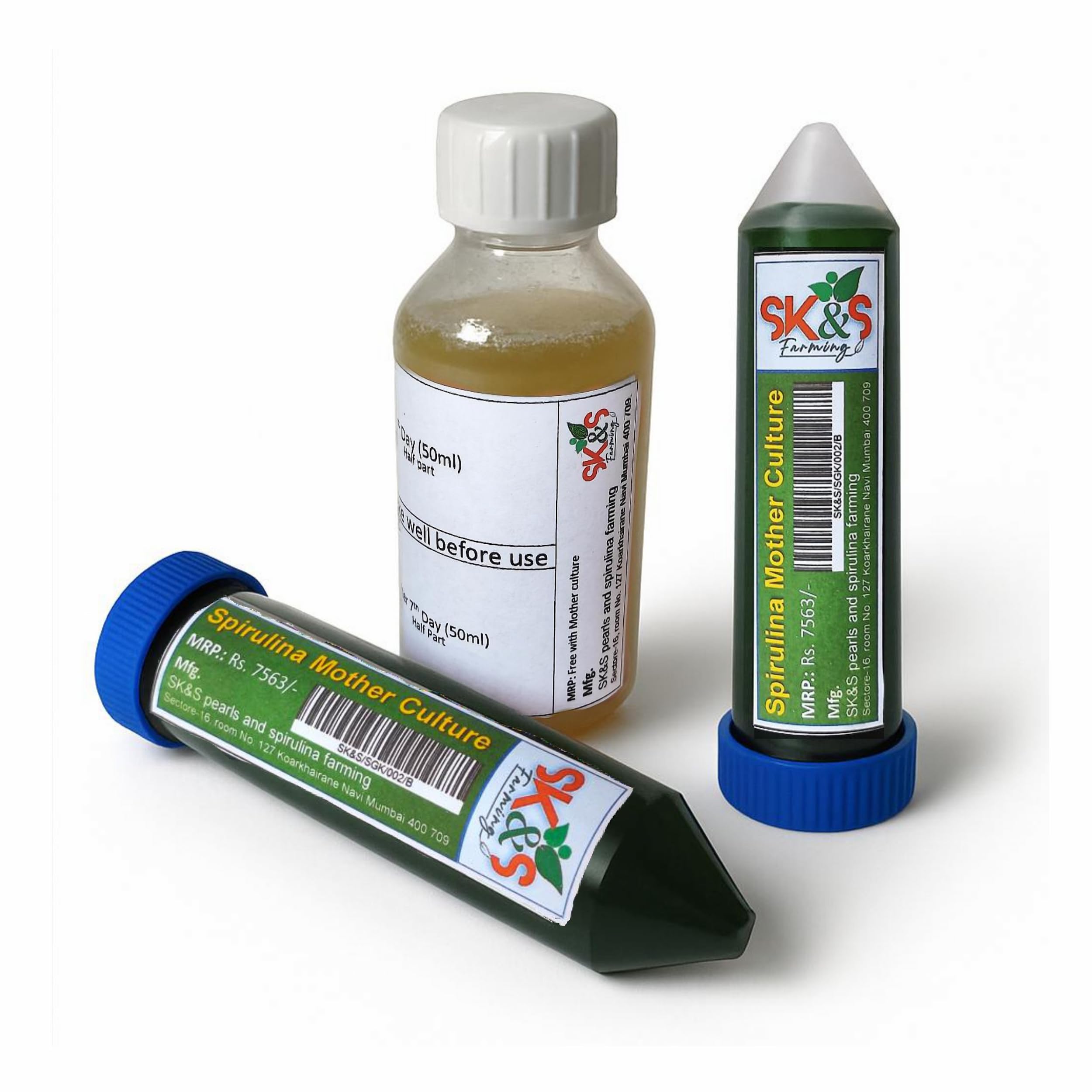 Spirulina Mother Culture/Live Spirulina/Spirulina Startup Kit/Spirulina Seeds/Blue-green algae Culture, 200 ml, Pack of 1 (Only Kit)