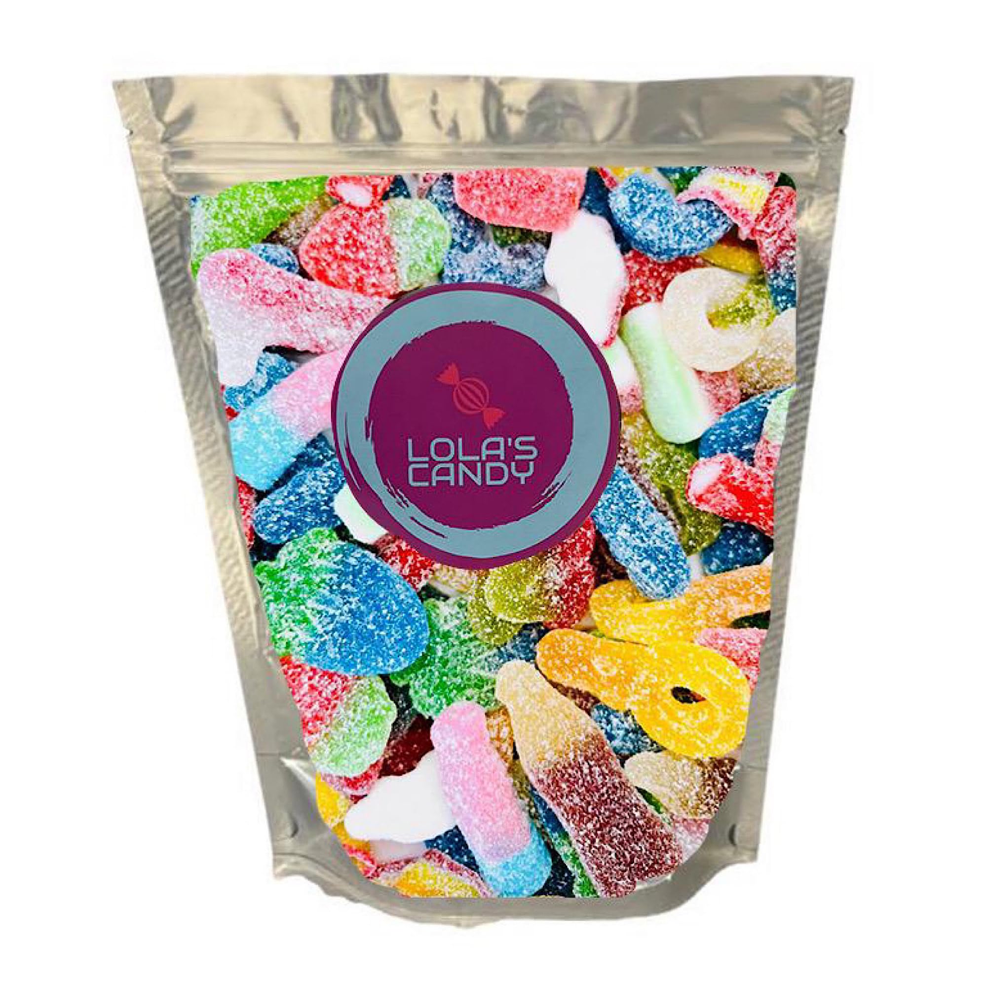 Lola's CandyPick And Mix Sweets - Fizzy Sweets - 1kg Sweets - Jelly Sweets - Pick n Mix Sweets - Sweet Bags - Sour Candy - Fizzy Pick And Mix Sweets - Sweet Mix