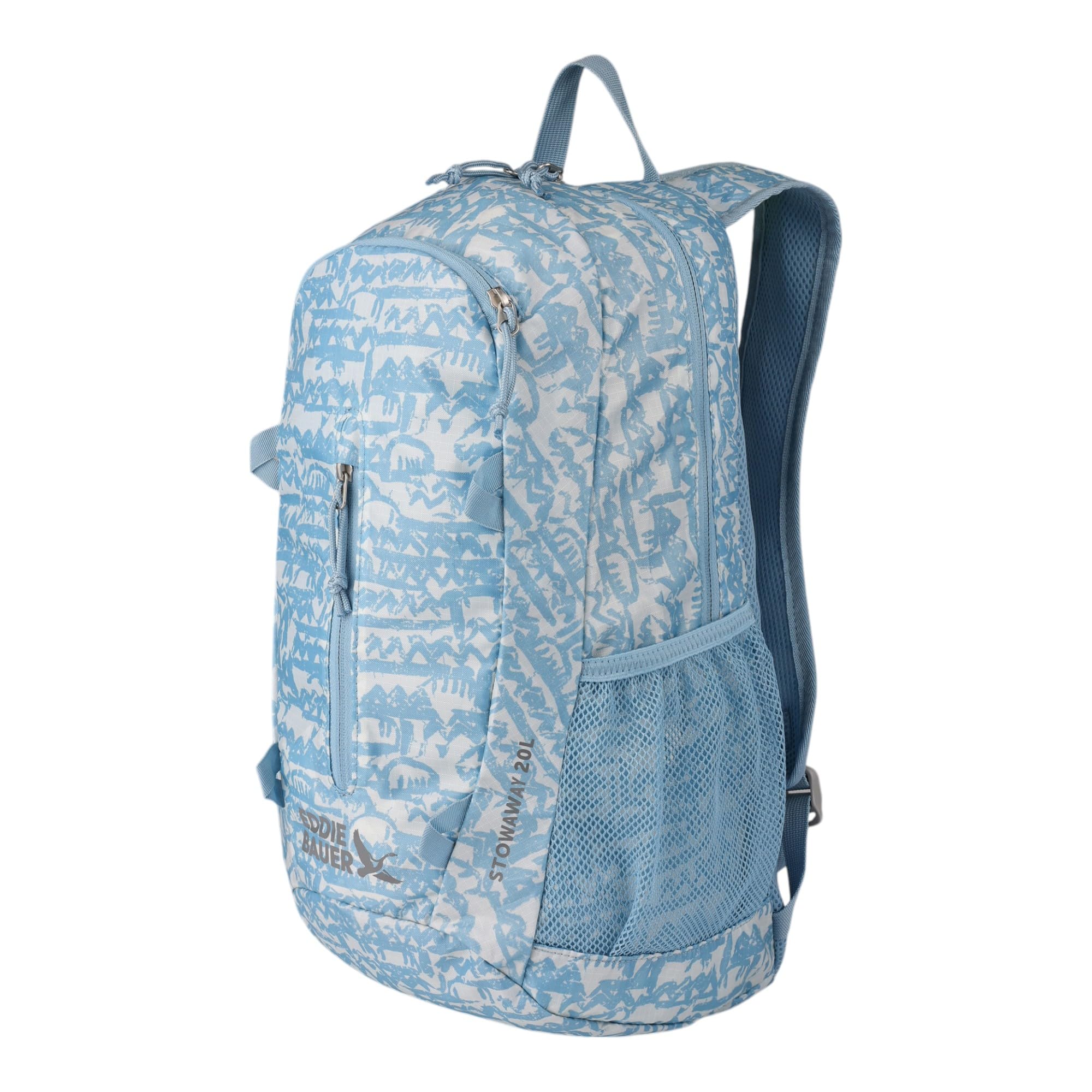 Eddie Bauer Collapsable Stowaway 20L Blue Lightweight Backpack Snapklik.com : Eddie Bauer Stowaway Packable Backpack Travel  main image 3