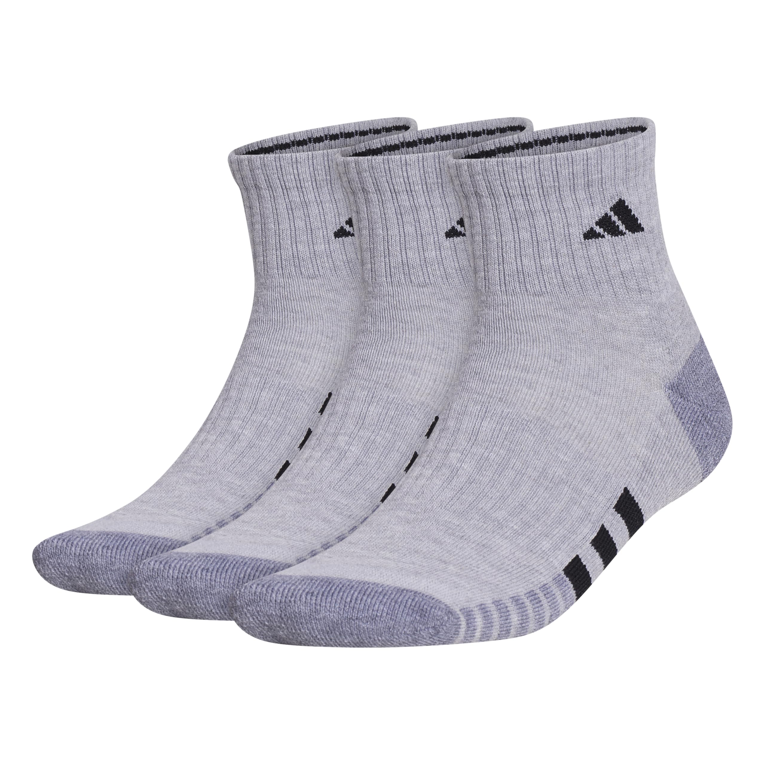 adidas mens Cushioned Quarter Ankle Socks (3-pair Pack)