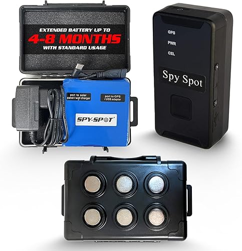 Kit de seguimiento SpySpot - 4G Queclink GL320MG GPS Tracker con funda magnética impermeable, batería y adaptador USB - Se requiere suscripción