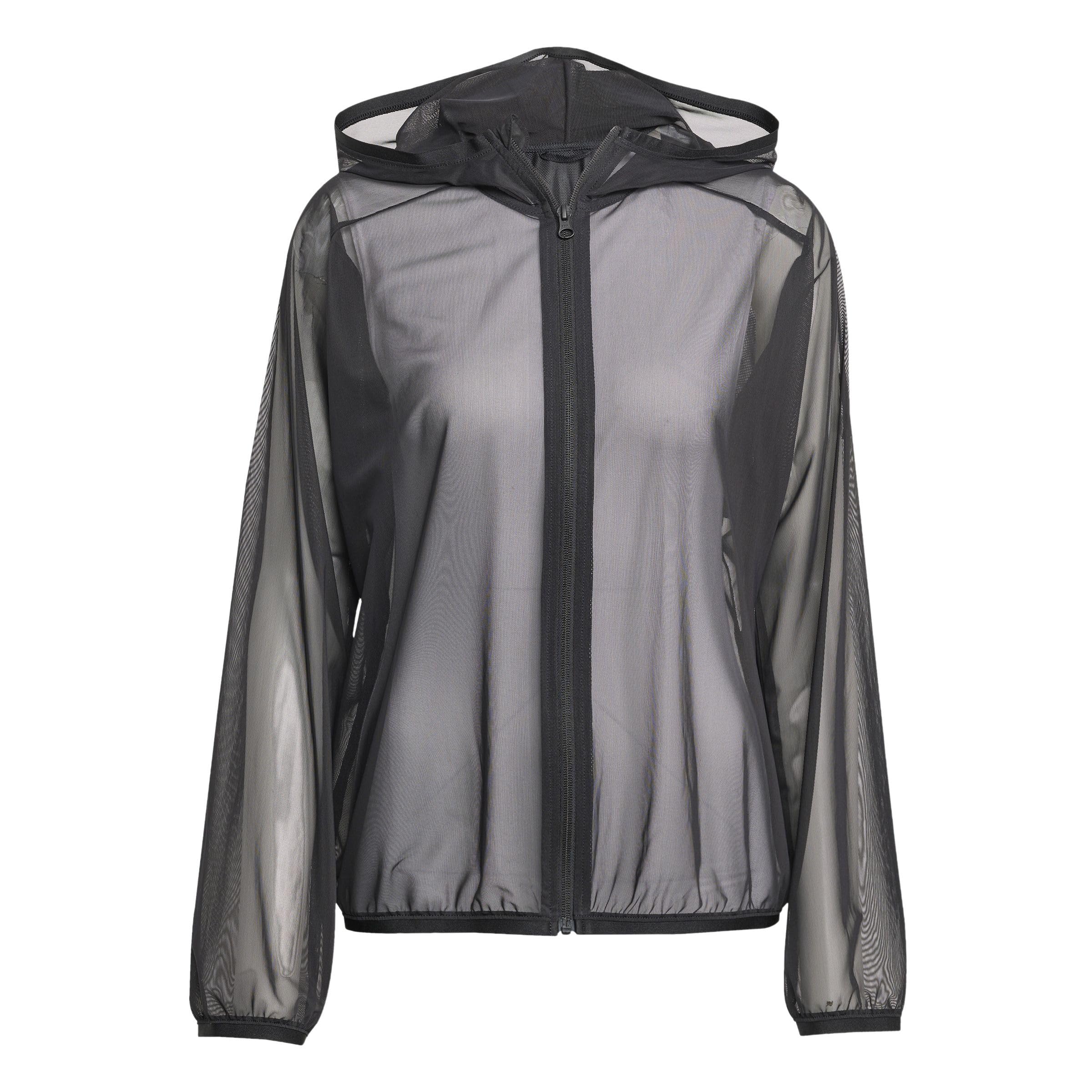 adidas Donna Soft Lux Mesh Full-​Zip Hoodie, Black, XL