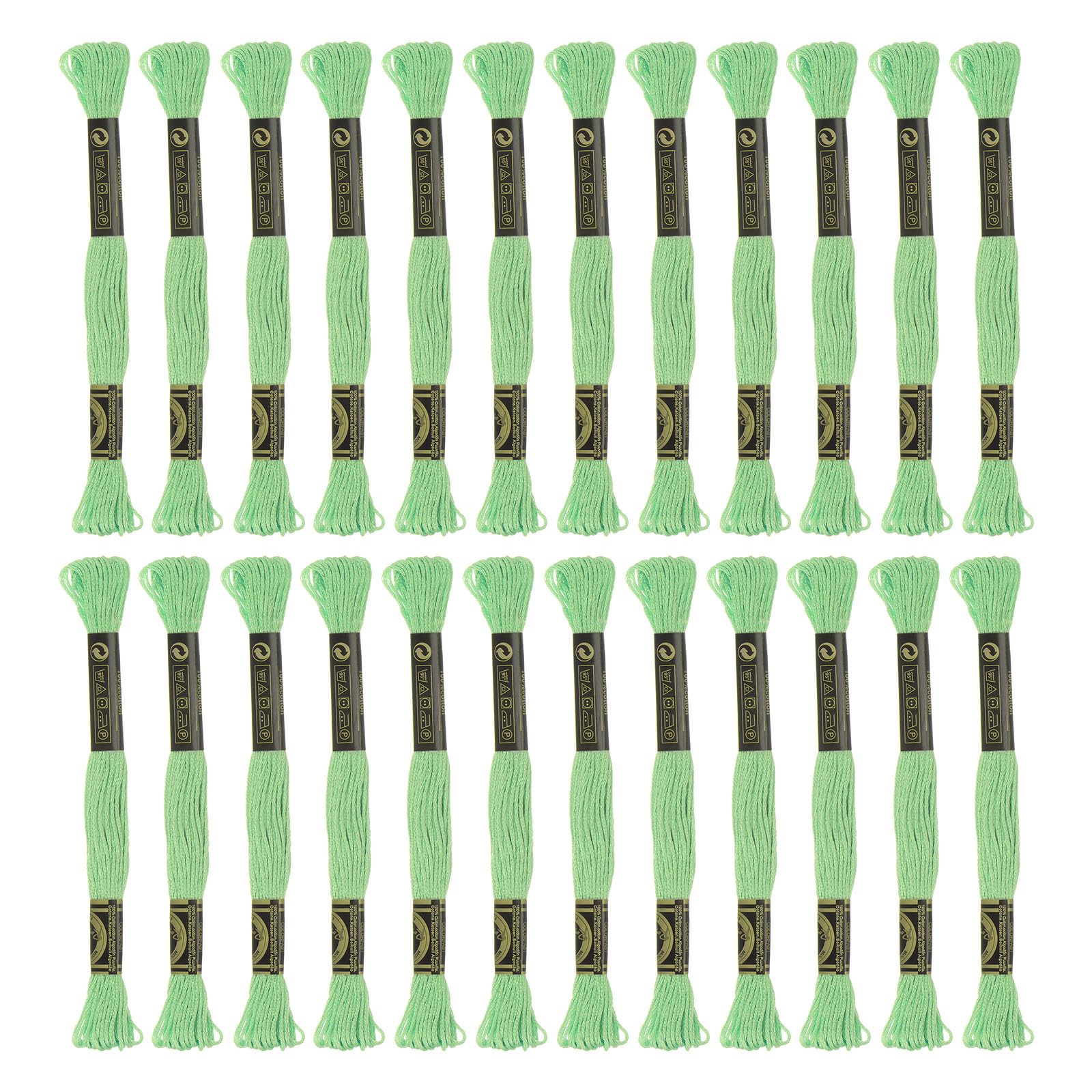 Lot De 12 Écheveaux De Fil À Broder En Coton Égyptien À