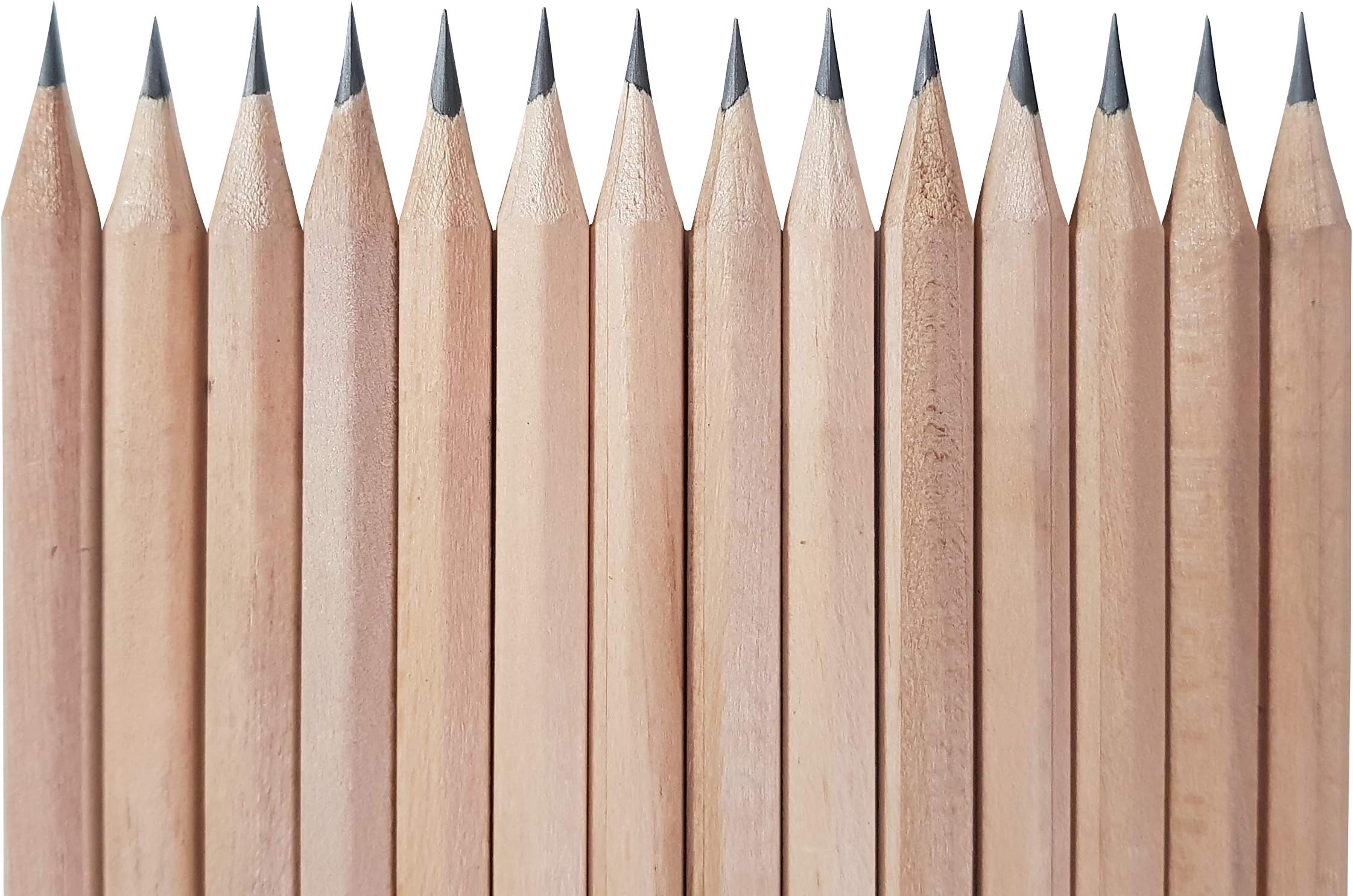 Trade inter Thailand Pre-sharpened Raw Natural Wood Pencils 72 PCs in Box : TiT, School Supplies