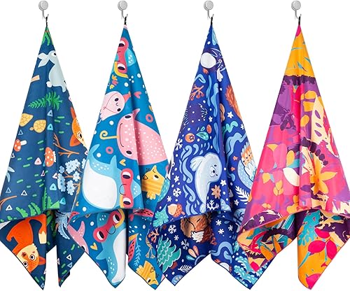 Miniatura 1 de Toalla de microfibra  Toalla de viaje de playa de gran tamaño (mediana 63 x 32 pulgadas), toalla de secado rápido para nadar, piscina, toalla de