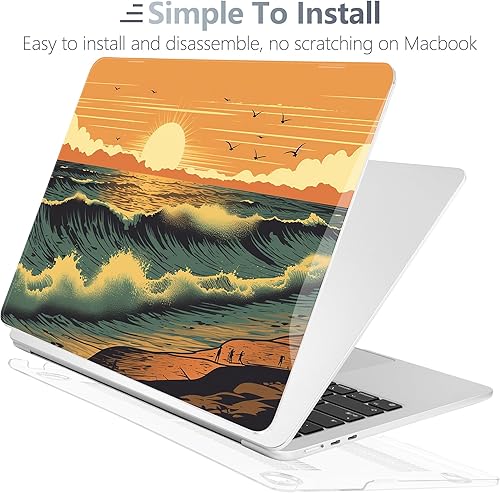 Miniatura 43 de Batianda Funda prémium para MacBook Air de 15 pulgadas 2025 M4 2024 2023 con chip M3 M2 modelo A3241/A3114/A2941, carcasa rígida diseñada