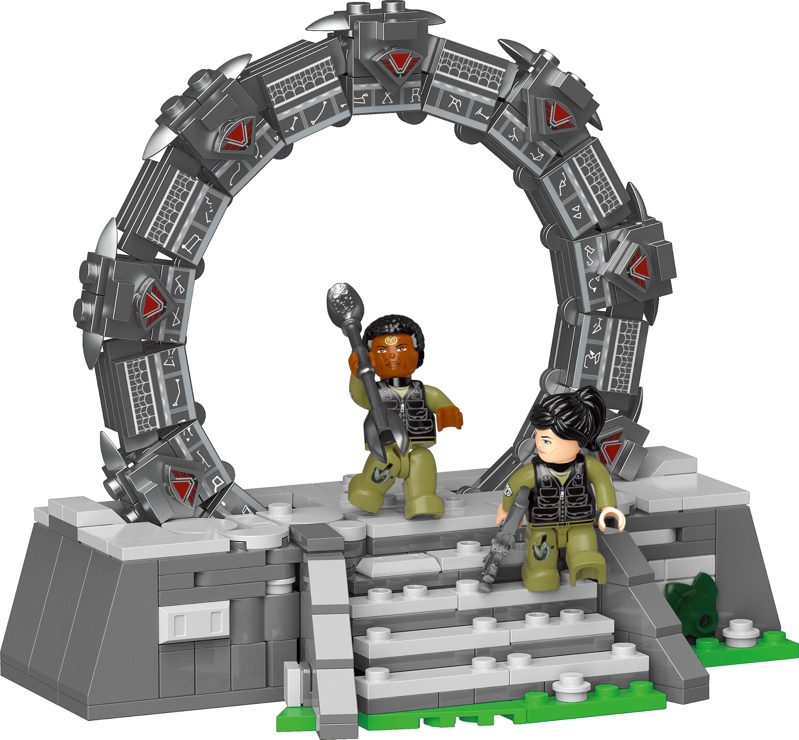 BlueBrixx Stargate auf Planet, 675 Klemmbausteine, SG-1 Team