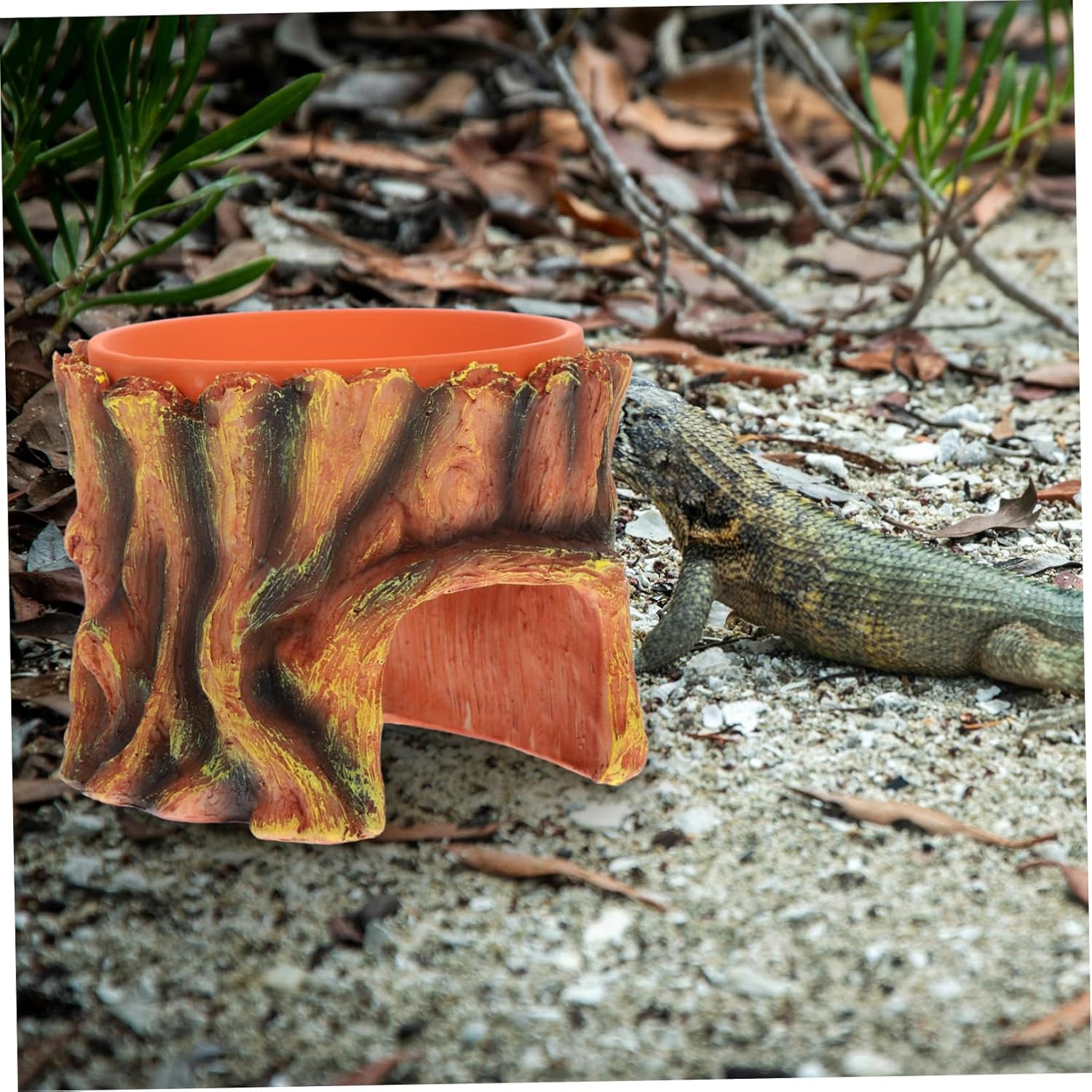Toyvian Reptile Hide Cave for Small Reptiles Natural Decor for Leopard Gecko Lizard Snake Crabs Humid Hideout and Garden Decoration for Enhanced Habitat Comfort