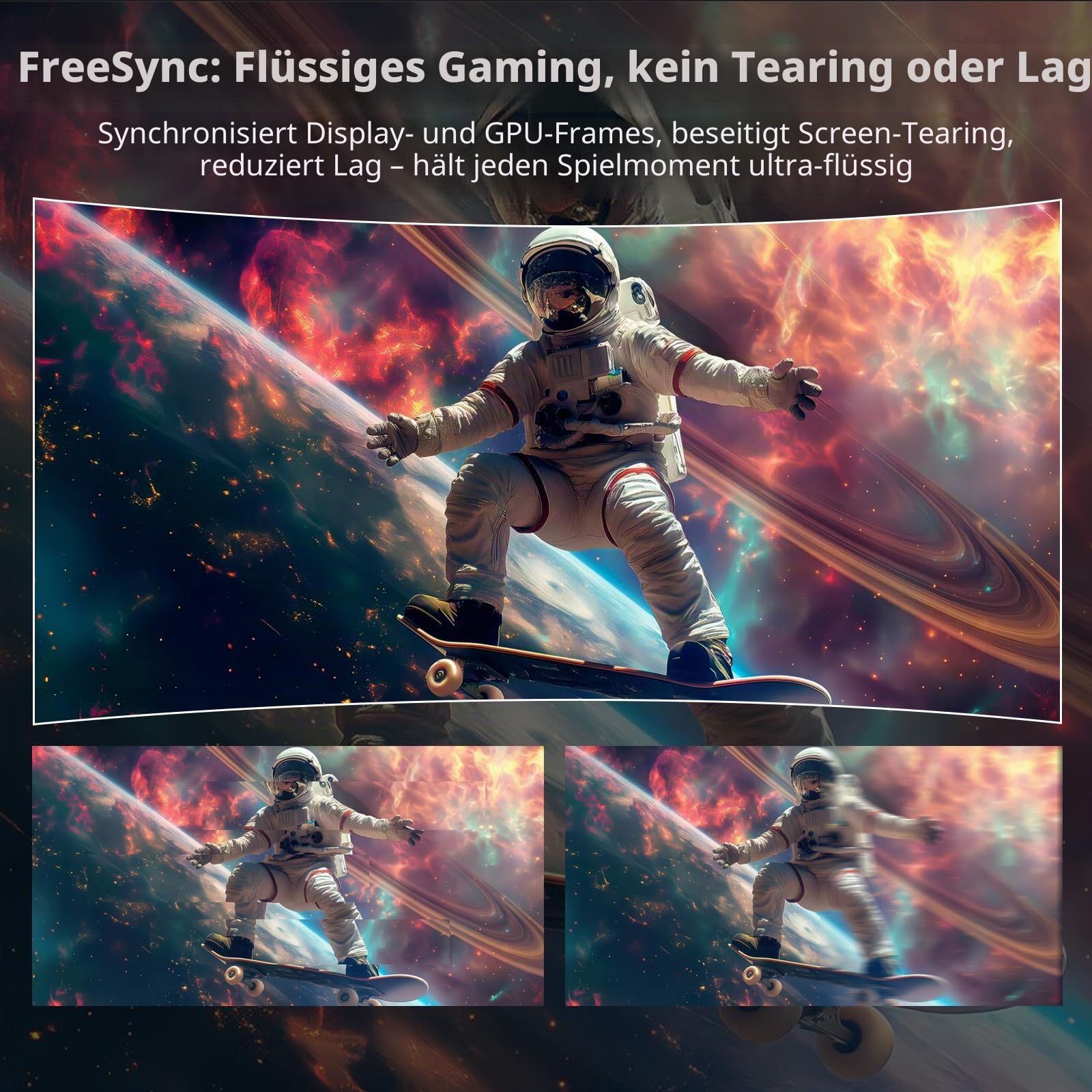 Z-Edge 24 Zoll Curved Gaming Monitor 200Hz 1ms VA 1080P 130% sRGB HDMI DP | Gebogener Bildschirm 16:9 Full HD 1920x1080, 300cd/m² Helligkeit, 3000:1 Kontrast, FreeSync, Fadenkreuz, Schwarz
