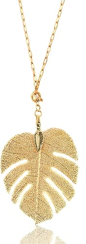 Miniatura 16 de Monstera Earrings and Necklaces Gold Split