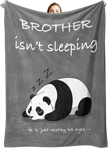 Regalos para hermano, manta para hermanos, regalo para hermanos de hermana, manta para siesta, regalo para hermanos para Navidad, día del padre,