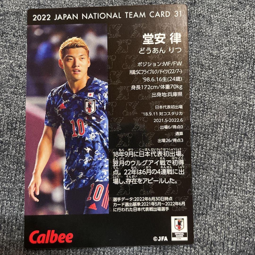 PSA10 世界に一枚 堂安律 EPOCH 2022 日本代表 15/15 PSA10 世界に一枚 堂安律 EPOCH 2022 日本代表 15/15 - メルカリ